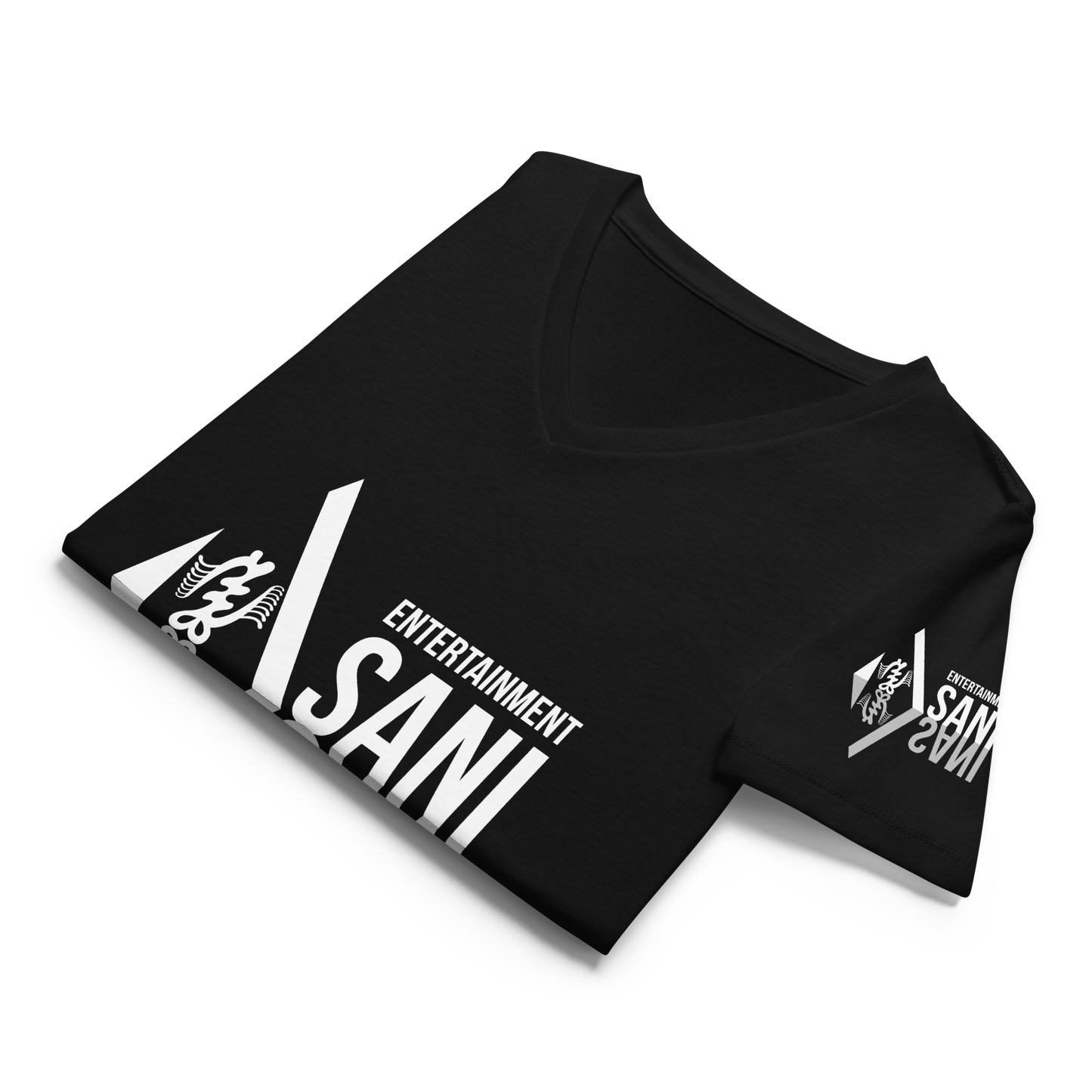 Asani Entertainment Women’s relaxed v-neck t-shirt