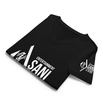 Asani Entertainment Women’s relaxed v-neck t-shirt